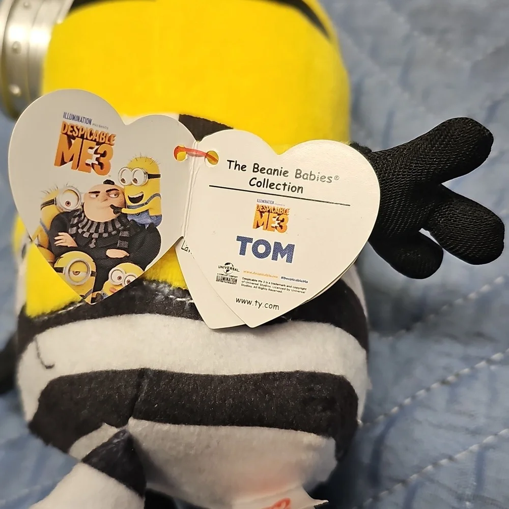 Ty Beanie Babies Despicable Me 3 Tom minion jail bird - Picture 4 of 8